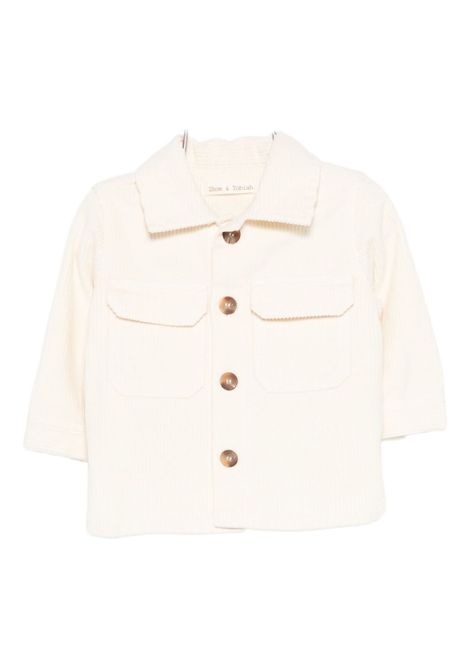 Camicia in velluto a coste ZHOE & TOBIAH KIDS | P&K11MN45 NATURALE